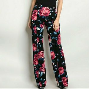 Flower Girl Floral Print Pants
